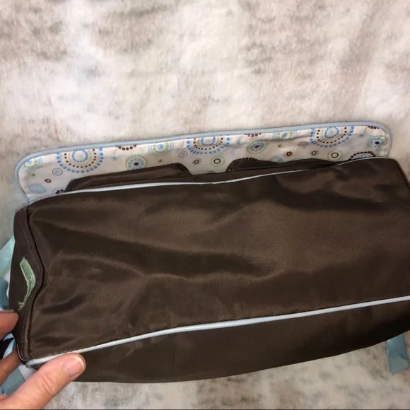 Caden Lane Baby Satchel Bag Brown/Blue XL - Picture 12 of 16
